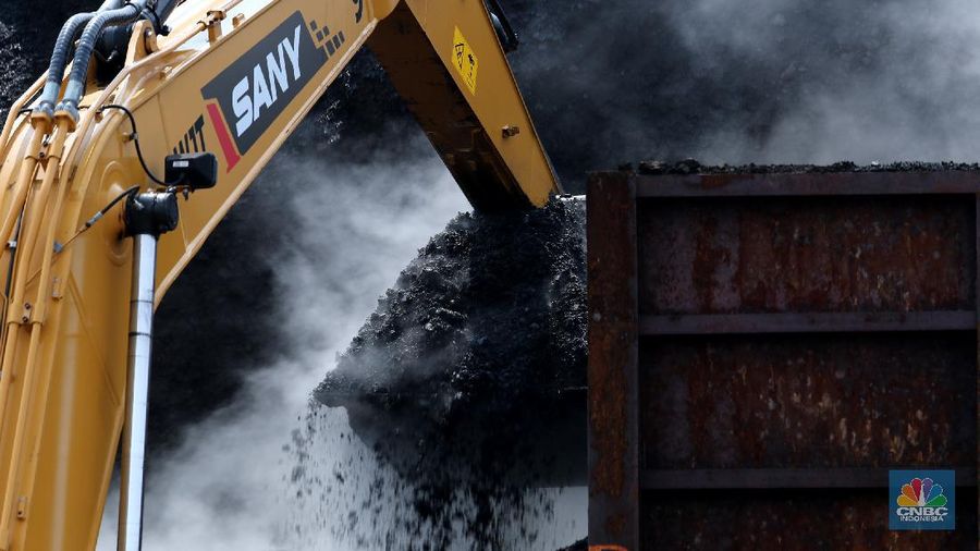 Aktivitas bongkar muat batubara di Terminal  Tanjung Priok TO 1, Jakarta Utara, Senin (19/10/2020). Dalam satu kali bongkar muat ada 7300 ton  yang di angkut dari kapal tongkang yang berasal dari Sungai Puting, Banjarmasin, Kalimantan. (CNBC Indonesia/Tri Susilo)  

Aktivitas dalam negeri di Pelabuhan Tanjung Priok terus berjalan meskipun pemerintan telah mengeluarkan aturan Pembatasan Sosial Bersekala Besar (PSBB) transisi secara ketat di DKI Jakarta untuk mempercepat penanganan wabah virus Covid-19. 

Pantauan CNBC Indonesia ada sekitar 55 truk yang hilir mudik mengangkut batubara ini dari kapal tongkang. 

Batubara yang diangkut truk akan dikirim ke berbagai daerah terutama ke Gunung Putri, Bogor. 

Ada 20 pekerja yang melakukan bongkar muat dan pengerjaannya selama 35 jam untuk memindahkan batubara ke truk. (CNBC Indonesia/ Tri Susilo)