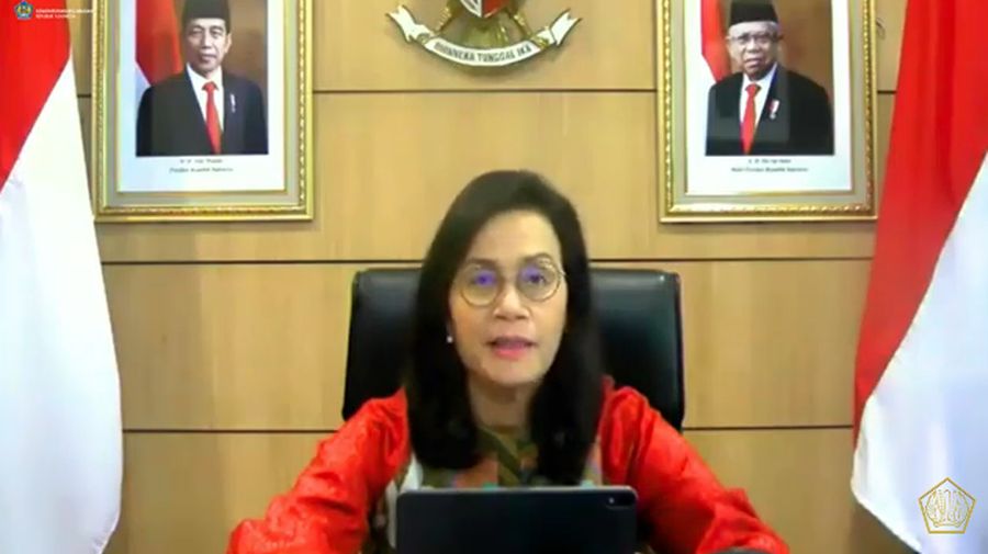 Menteri Keuangan Sri Mulyani dalam Konfrensi Pers APBN KiTa ( Tangkapan Layar Youtube Ministry of Finance Republic of Indonesia)