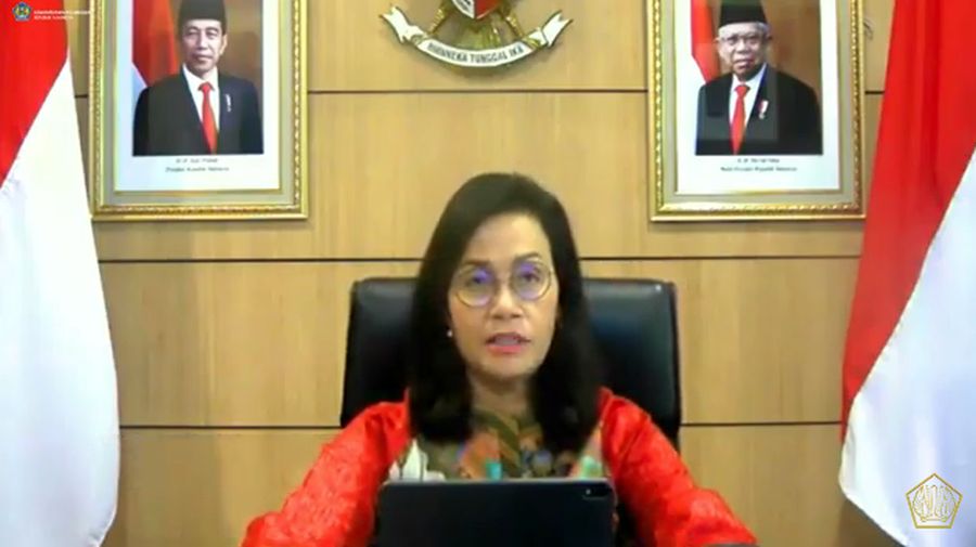 Menteri Keuangan Sri Mulyani dalam Konfrensi Pers APBN KiTa ( Tangkapan Layar Youtube Ministry of Finance Republic of Indonesia)
