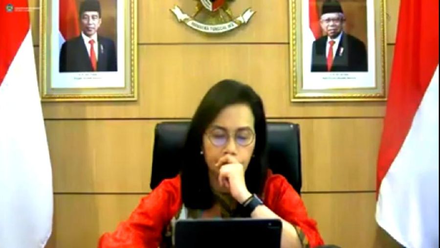 Menteri Keuangan Sri Mulyani dalam Konfrensi Pers APBN KiTa ( Tangkapan Layar Youtube Ministry of Finance Republic of Indonesia)