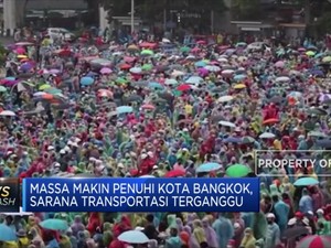 Unjuk Rasa di Bangkok Berlanjut, 20 Stasiun Ditutup