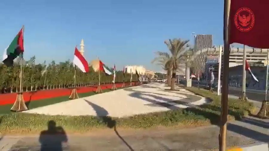 Peresmian Jalan Presiden Joko Widodo di Abu Dhabi (Tangkapan Layar Video Kedubes RI di Abu Dhabi)