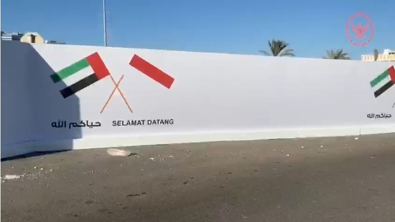 Peresmian Jalan Presiden Joko Widodo di Abu Dhabi (Tangkapan Layar Video Kedubes RI di Abu Dhabi)