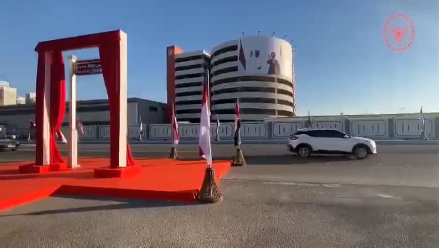 Peresmian Jalan Presiden Joko Widodo di Abu Dhabi (Tangkapan Layar Video Kedubes RI di Abu Dhabi)