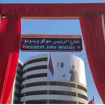 Ini Penampakan Jalan Presiden Joko Widodo di Abu Dhabi