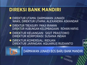 Darmawan Junaidi Nakhoda Baru Bank Mandiri