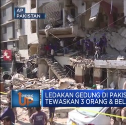 Ledakan Gedung Di Pakistan Tewaskan 3 Orang & Belasan Luka