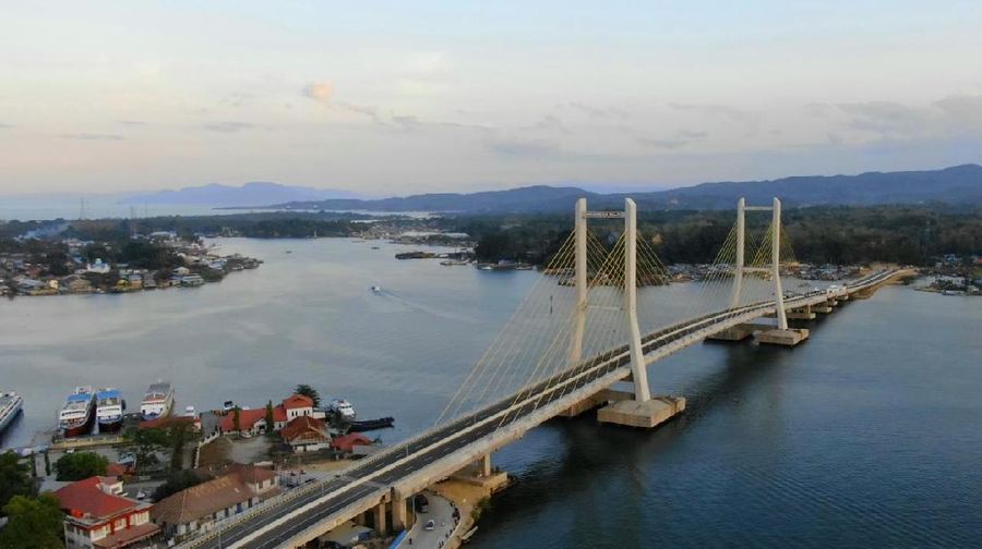 Jembatan Teluk Kendari. (Biro Pers Sekretariat Presiden)