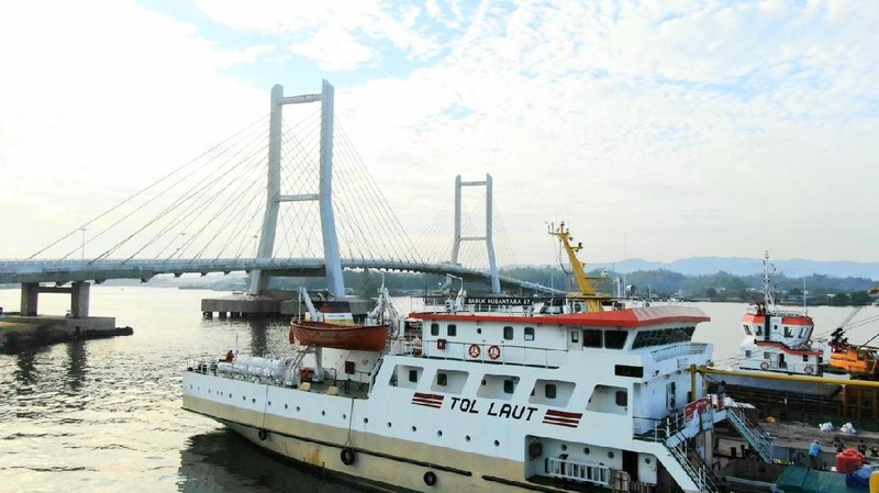 Jembatan Teluk Kendari. (Biro Pers Sekretariat Presiden)
