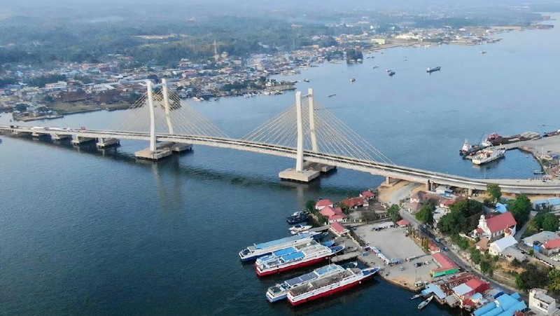Jembatan Teluk Kendari. (Biro Pers Sekretariat Presiden)