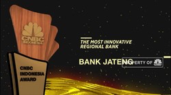 Bank Jateng Dianugerahi The Most Innovative Regional Bank