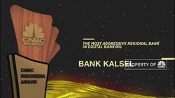 Bank Kalsel Raih The Most Aggressive Bank In Digital Banking