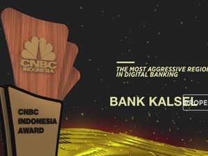 Bank Kalsel Raih The Most Aggressive Bank In Digital Banking