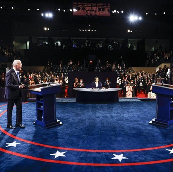 Intip 'Panasnya' Debat Terakhir Trump vs Biden