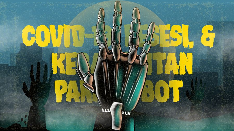 Infografis/Covid-19, Resesi, & Kebangkitan Para Robot/Aristya rahadian