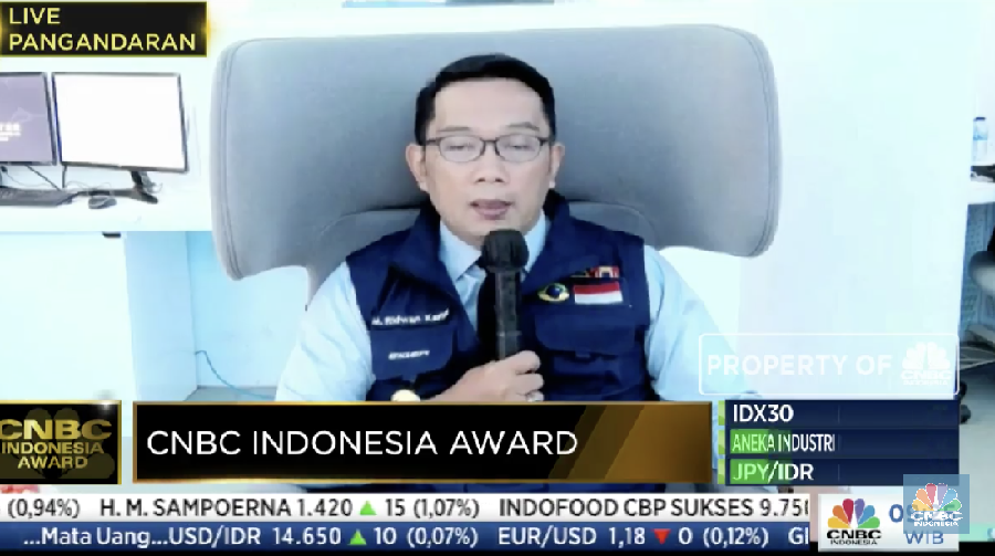 Ridwan Kamil (Tangkapan layar CNBC TV)