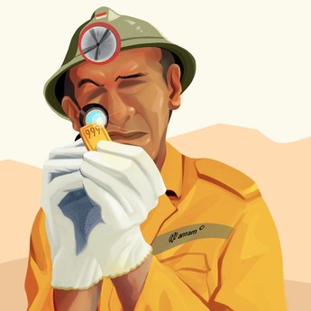 Mencari Harta Karun di Dalam Perut Gunung Emas Papua