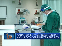 Kabar baik! Rasio Kesembuhan Kasus Covid-19 di RI Tembus 80%