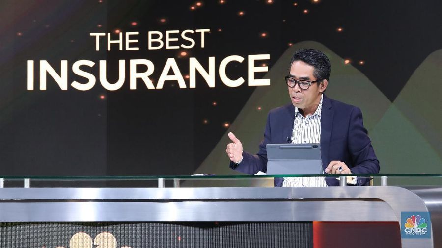 Direktur Utama BRI Insurance Fankar Umran. (CNBC Indonesia/Tri Susilo)