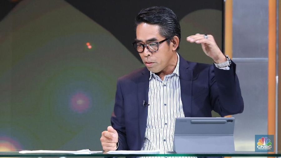 Direktur Utama BRI Insurance Fankar Umran. (CNBC Indonesia/Tri Susilo)