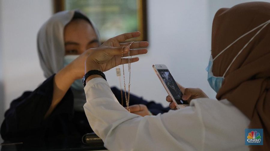 Ilustrasi Emas Pegadaian. (CNBC Indonesia/Andrean Kristianto)