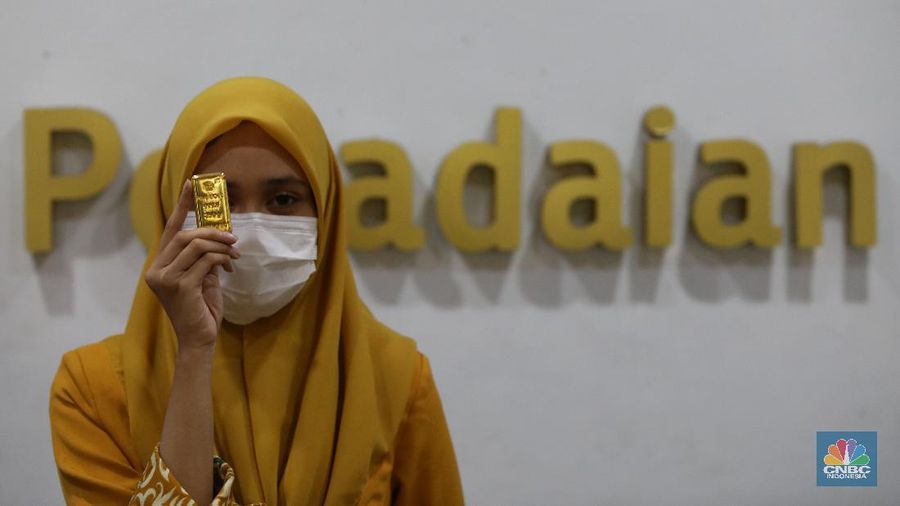 Ilustrasi Emas Pegadaian. (CNBC Indonesia/Andrean Kristianto)
