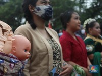Potret Demo Serikat Rakyat Miskin Tolak Keras Omnibus Law
