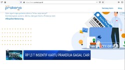 Rp 1,3 T Insentif Kartu Prakerja Gagal Cair