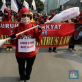 Siap-siap! Besok Buruh Demo Tolak UU Ciptaker & Kebijakan UMP