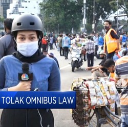 Lagi, Mahasiswa & Buruh Demo Tolak UU Cipta Kerja