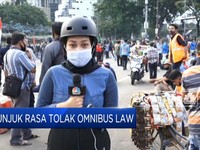 Lagi, Mahasiswa & Buruh Demo Tolak UU Cipta Kerja
