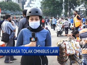 Lagi, Mahasiswa & Buruh Demo Tolak UU Cipta Kerja