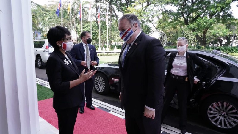 Menteri Luar Negeri Amerika Serikat Mike Pompeo tiba di Indonesia. (Tangkapan Layar Twitter Secretary Pompeo @SecPompeo)