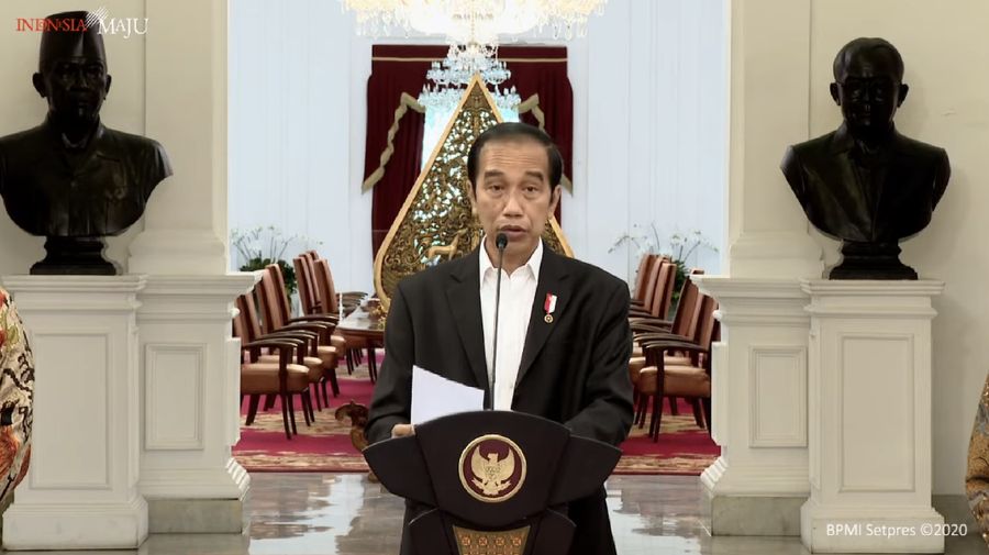 Keterangan Pers Presiden RI, Jokowi Istana Merdeka, 31 Oktober 2020. (Youtube/Sekretariat Presiden)