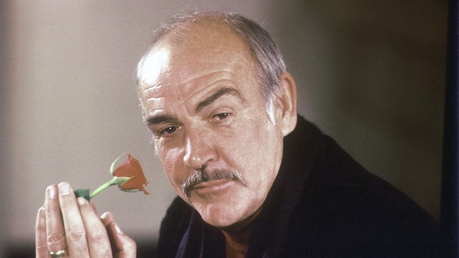 FILE - In this file photo dated July 29, 1966, actor Sean Connery is shown during filming the James Bond movie 