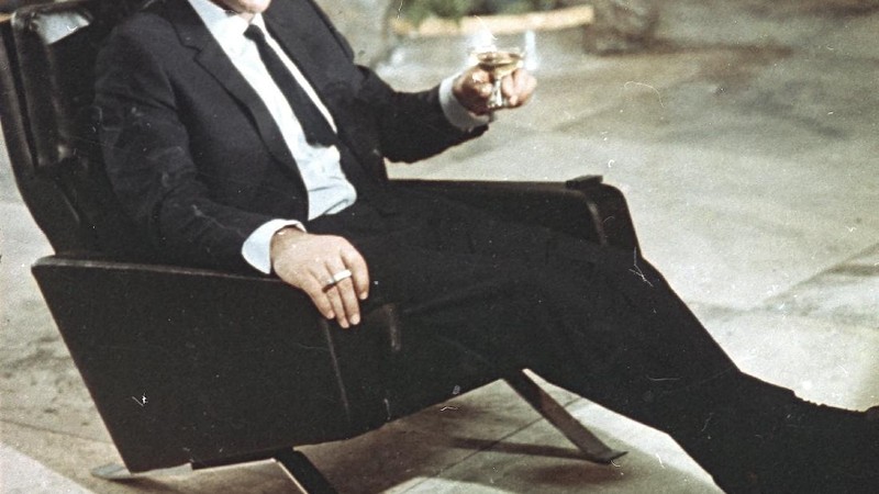 FILE - In this file photo dated July 29, 1966, actor Sean Connery is shown during filming the James Bond movie 