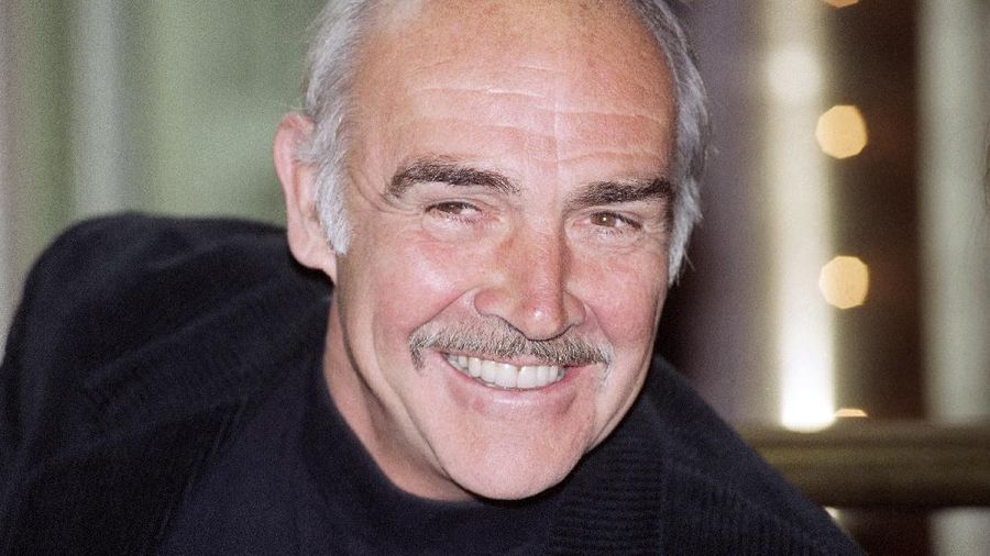 FILE - In this file photo dated July 29, 1966, actor Sean Connery is shown during filming the James Bond movie 