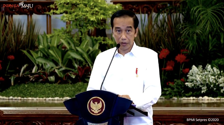 Arahan Presiden Jokowi pada Sidang Kabinet Paripurna, Istana Negara, 2 November 2020. (Tangkapan Layar Youtube)