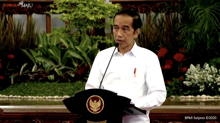 Arahan Presiden Jokowi pada Sidang Kabinet Paripurna, Istana Negara, 2 November 2020. (Tangkapan Layar Youtube)