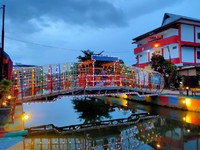 Wajah Baru Sungai Bendung Palembang yang Sudah Bebas Sampah