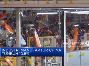 Industri Manufaktur China Tumbuh 10,5%