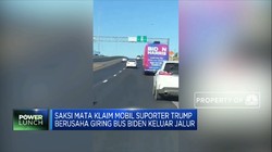 Bus Joe Biden Dikepung Pendukung Donald Trump
