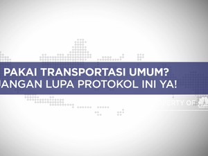 Pakai Transportasi Umum? Jangan Lupa Protokol Kesehatan