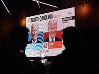 Deg-degan Warga AS Nobar Pilpres AS, Siapa yang Unggul?