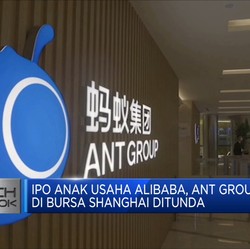 IPO Ant Group Ditunda, Saham Alibaba Anjlok