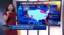 Nasib Presiden AS di 6 Swing States