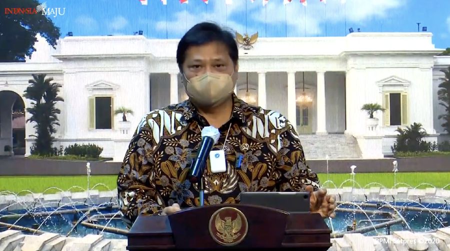Menko Perekonomian Airlangga Hartarto (Tangkapan Layar Youtube)