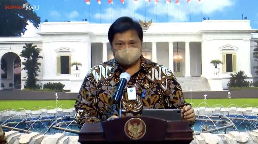 Menko Perekonomian Airlangga Hartarto (Tangkapan Layar Youtube)
