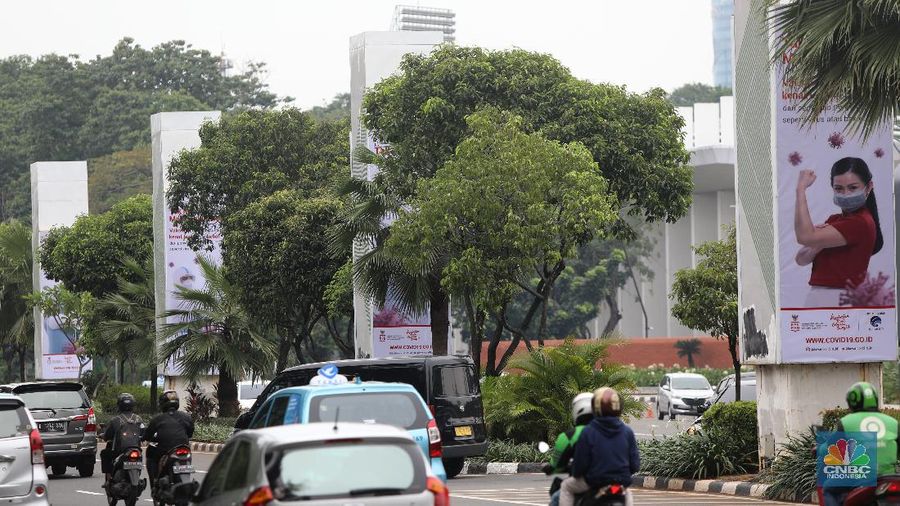 Tiang Monorel (CNBC Indonesia/Andrean Kristianto)