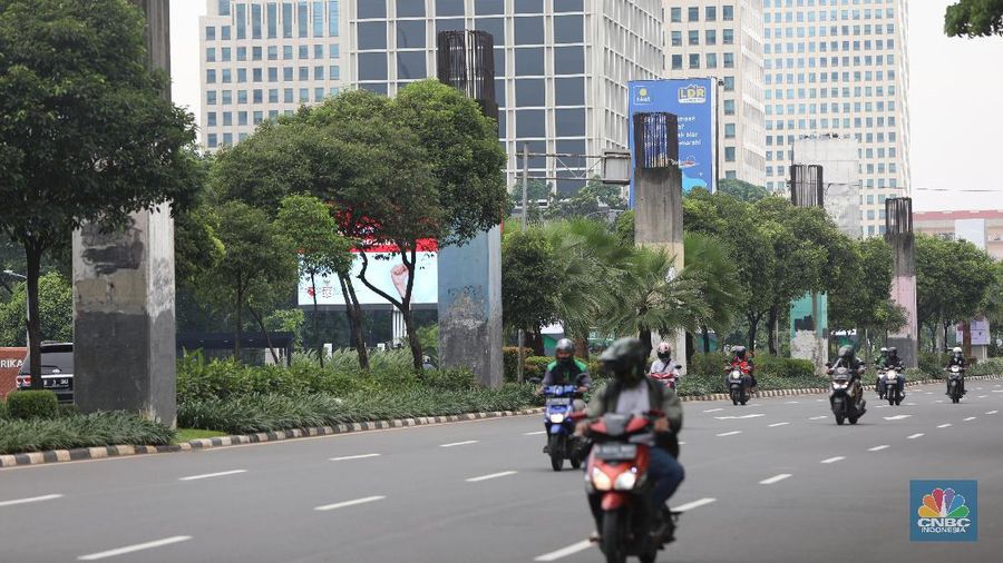 Tiang Monorel (CNBC Indonesia/Andrean Kristianto)